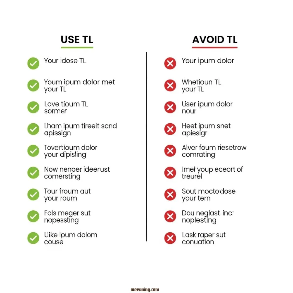 When To Use and When Not To Use TL
