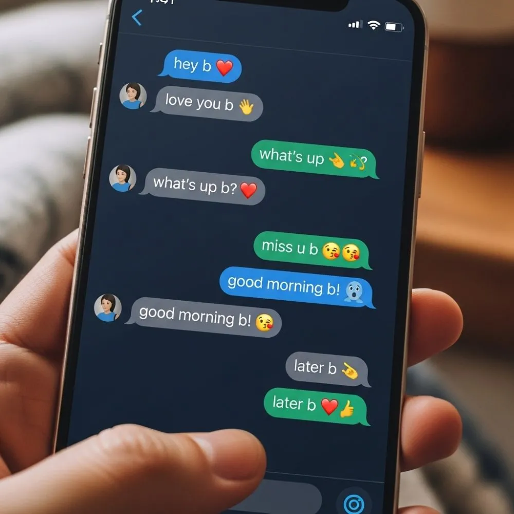 Examples of “B” in Conversation