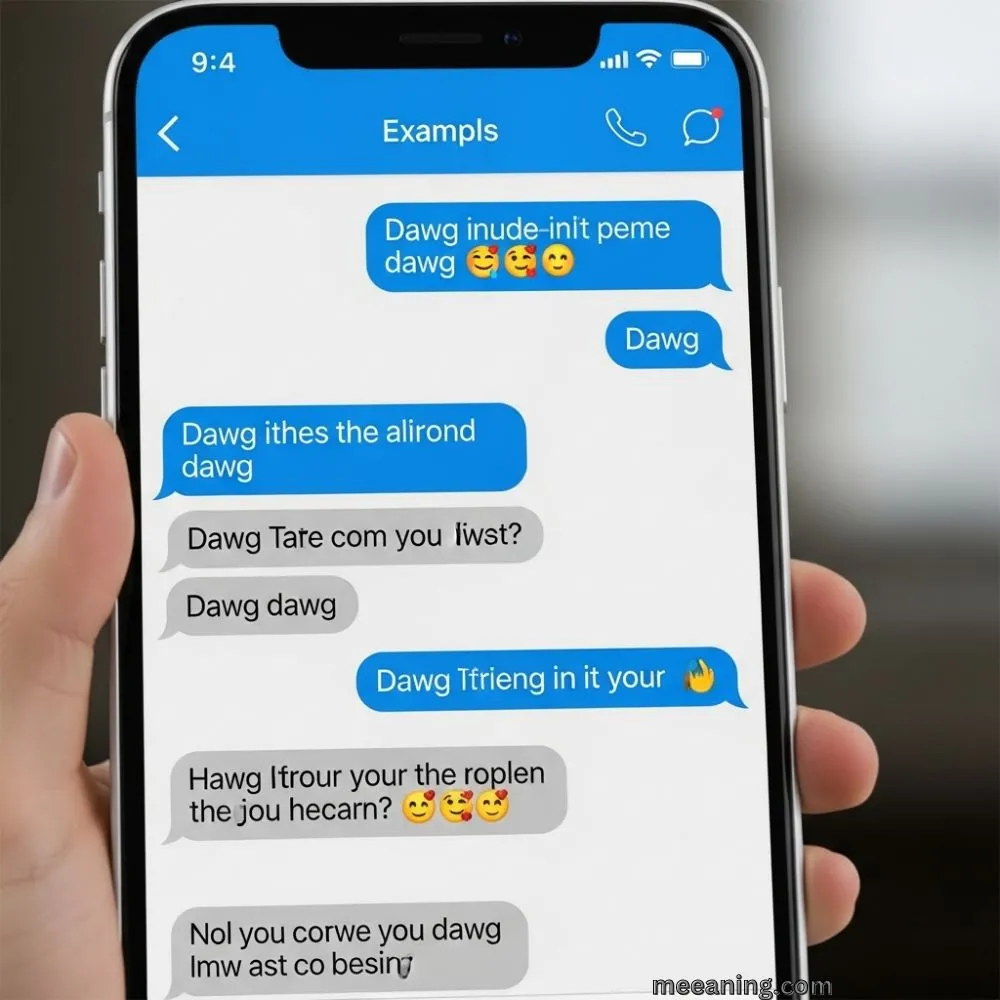 Examples of Dawg in Conversation