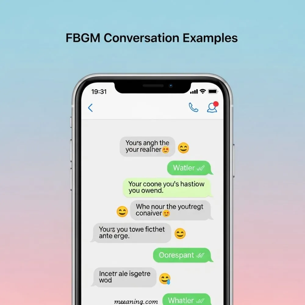 Examples of FBGM in Conversation