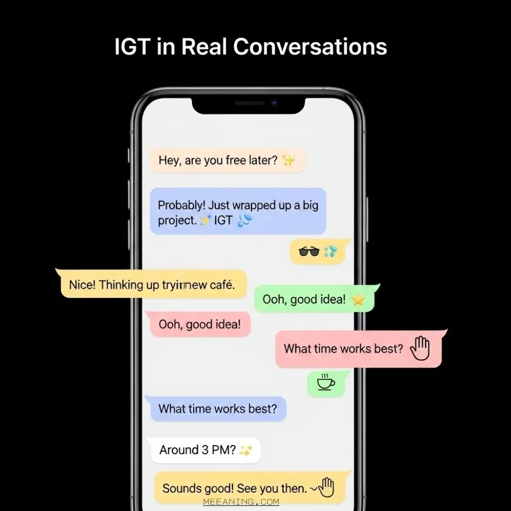 Examples of IGT in Conversation