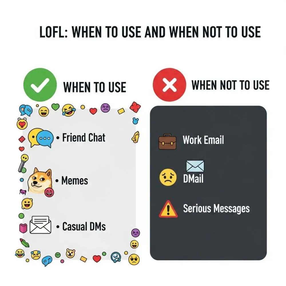 Examples of Lofl / LOFL in Conversation