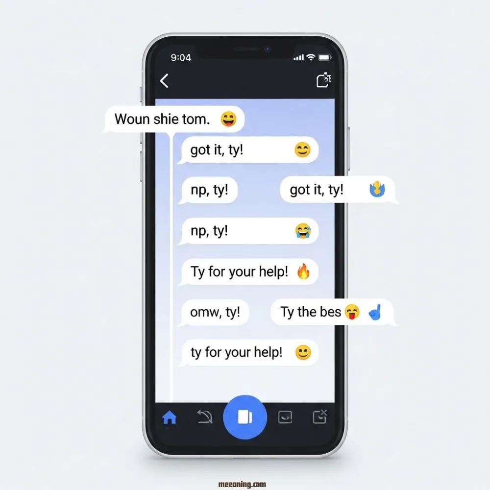 Examples of TY in Conversation