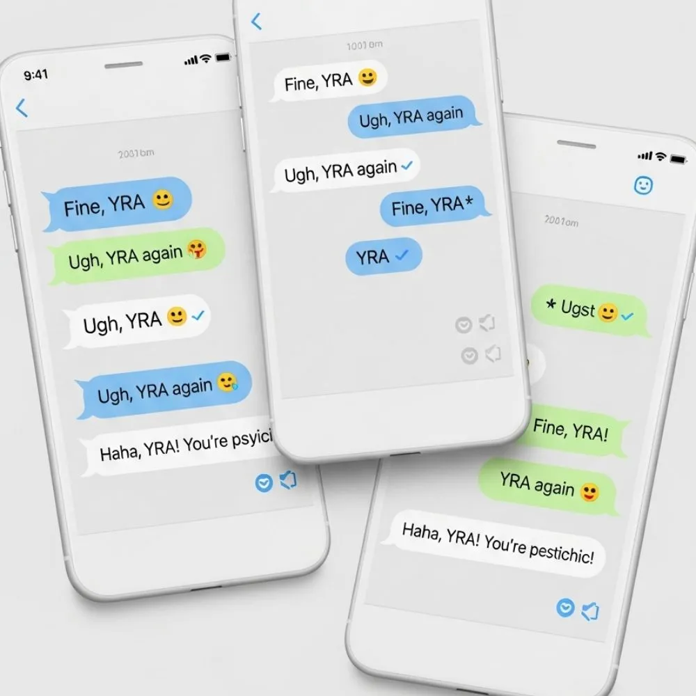 Examples of YRA in Conversation