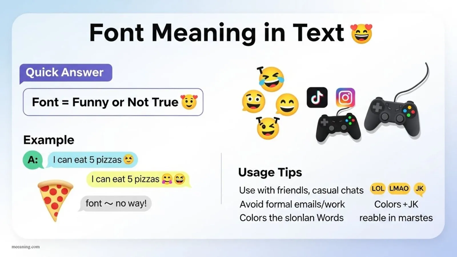 Font Meaning in Text