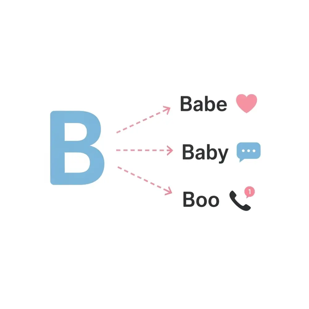 What Does “B” Mean in Text