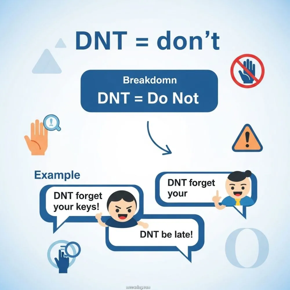 What Does DNT Mean in Text