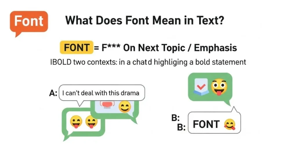 What Does Font Mean in Text