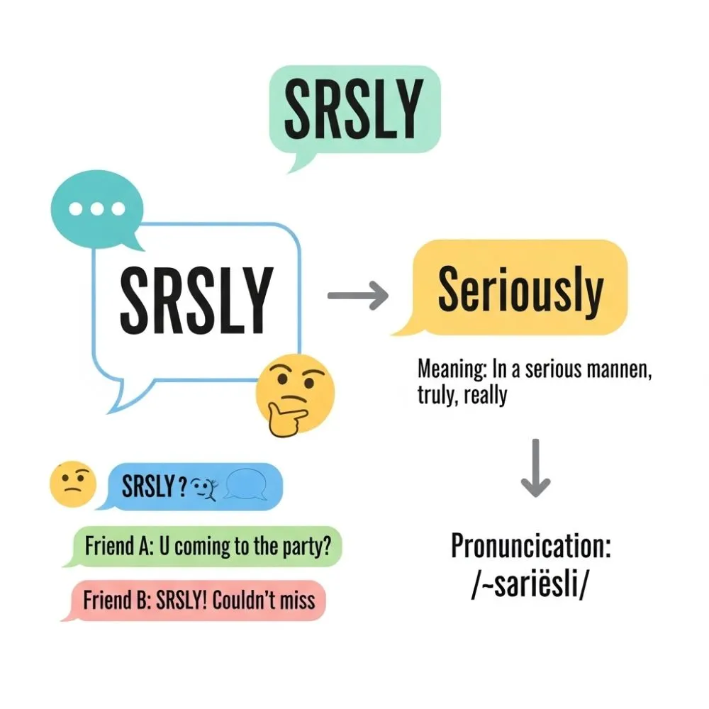 What Does SRSLY Mean in Text