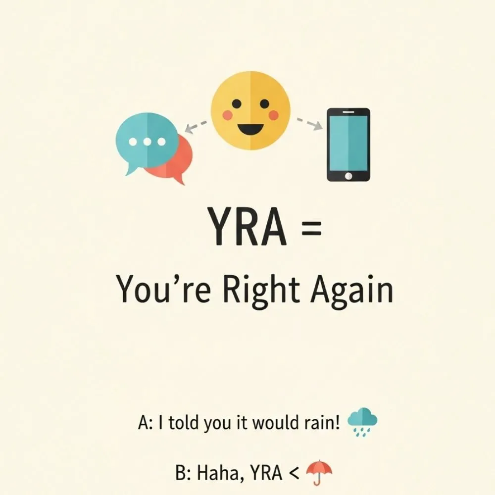What Does YRA Mean in Text
