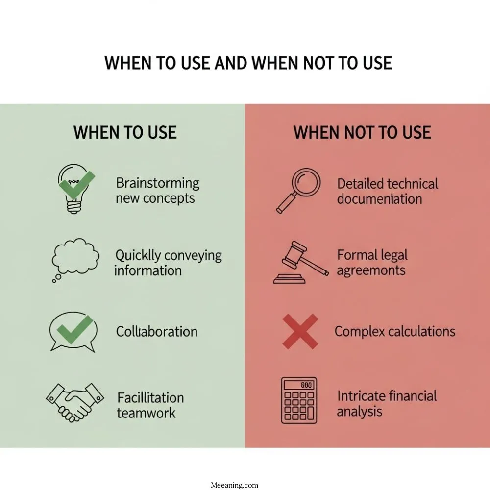 When To Use and When Not To Use โ.โ