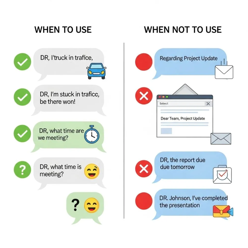  When To Use and When Not To Use DR