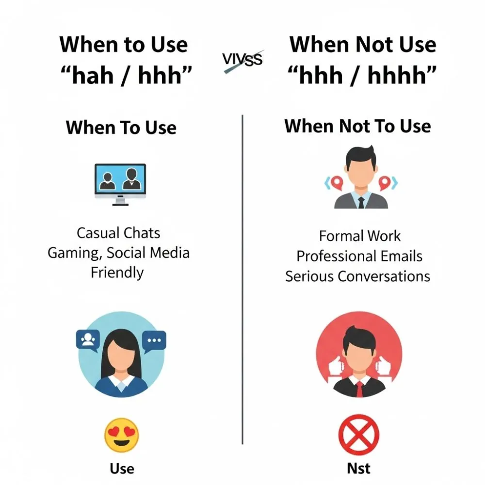When To Use and When Not To Use Hah / Hhh / Hhhh
