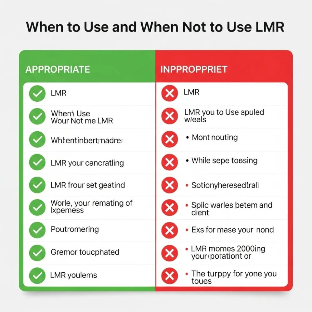 When To Use and When Not To Use LMR