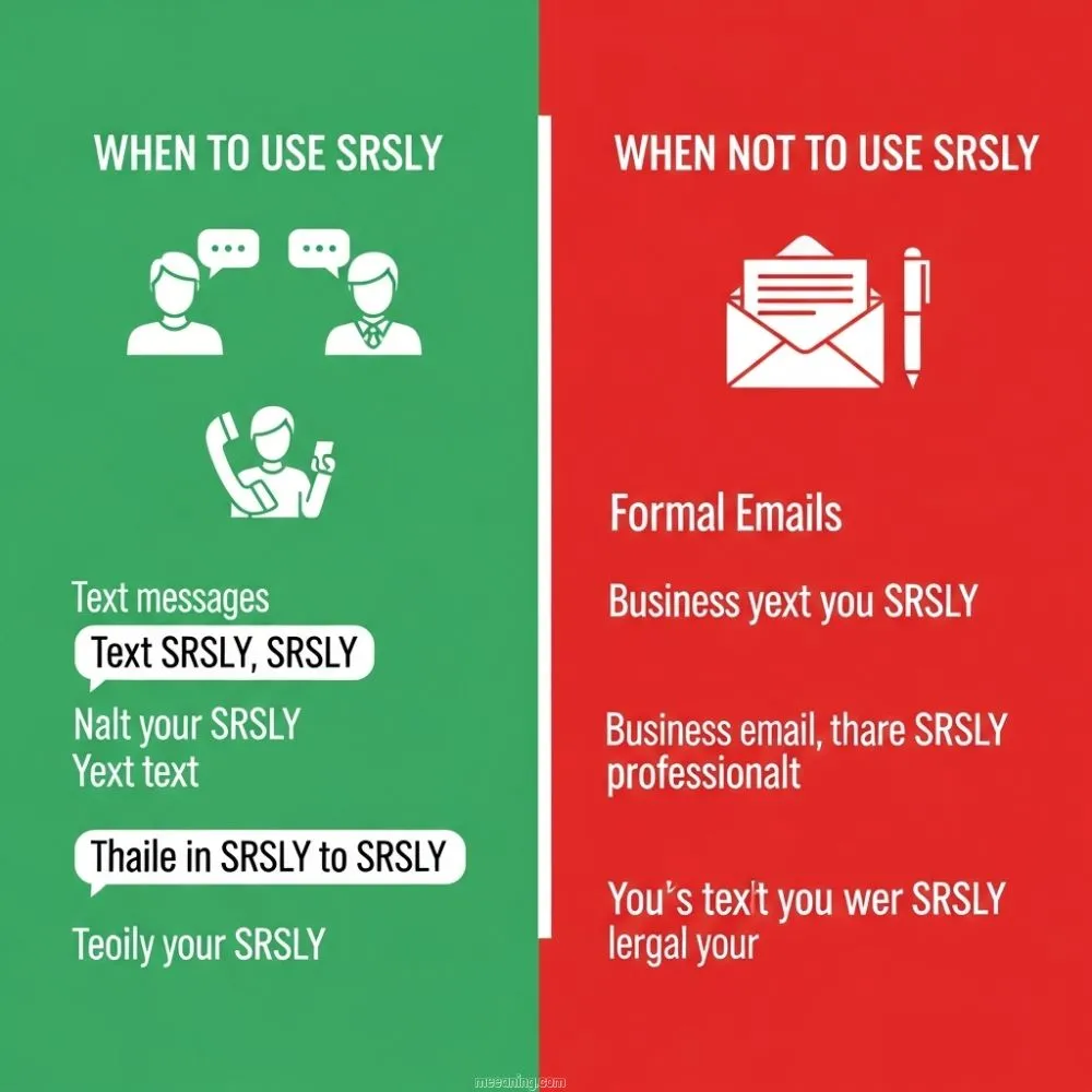 When To Use and When Not To Use SRSLY
