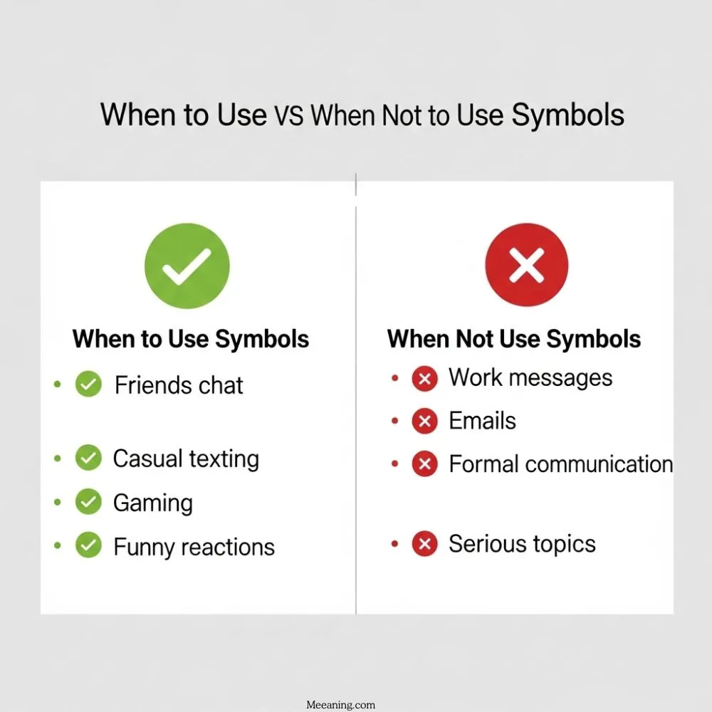 When To Use and When Not To Use Symbols in Text