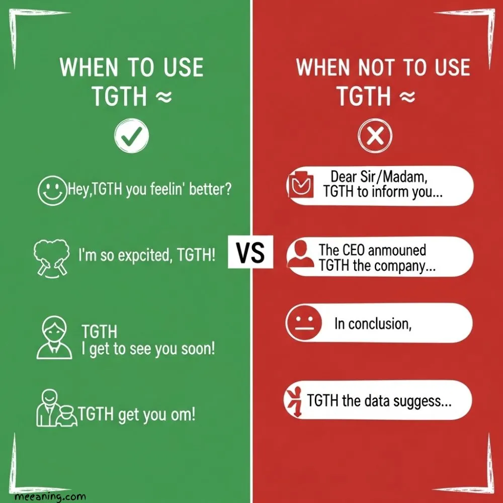 When To Use and When Not To Use TGTH