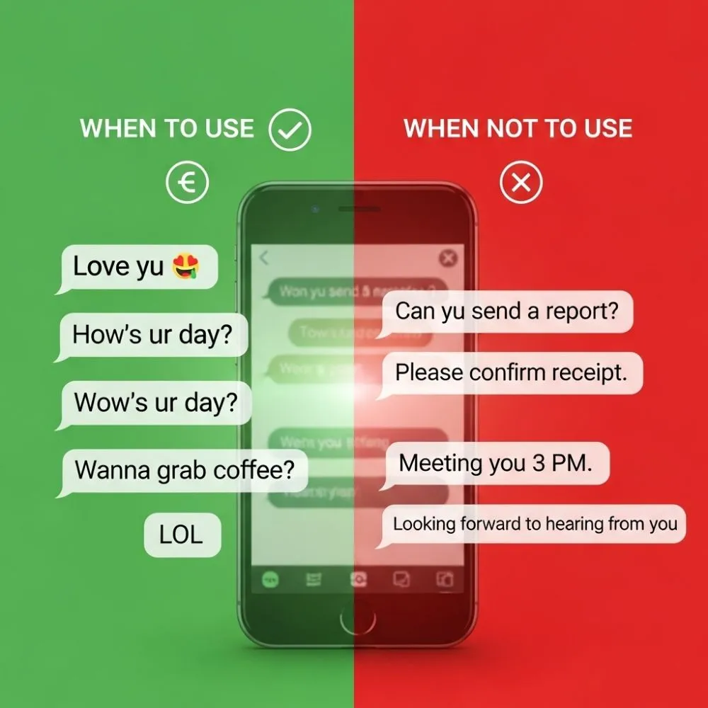 When To Use and When Not to Use “YU”