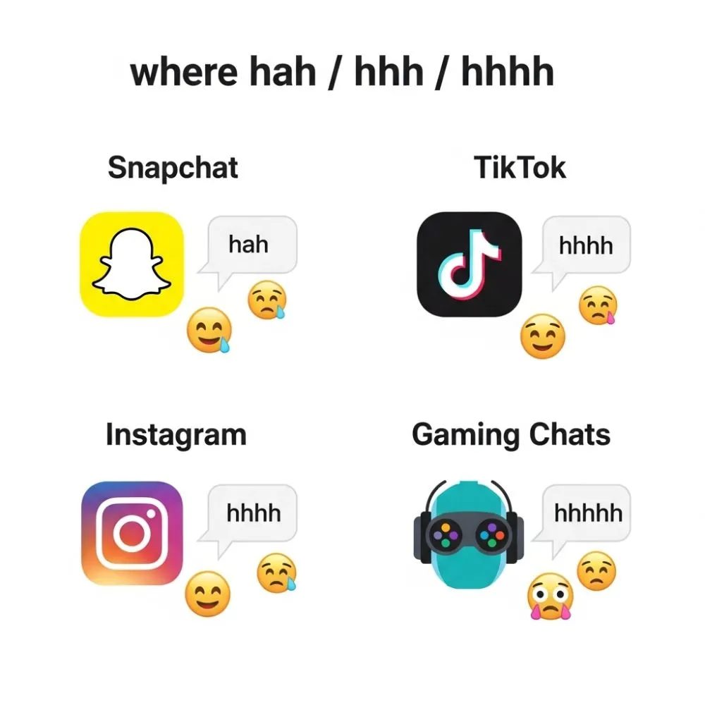 Where Is Hah / Hhh / Hhhh Commonly Used