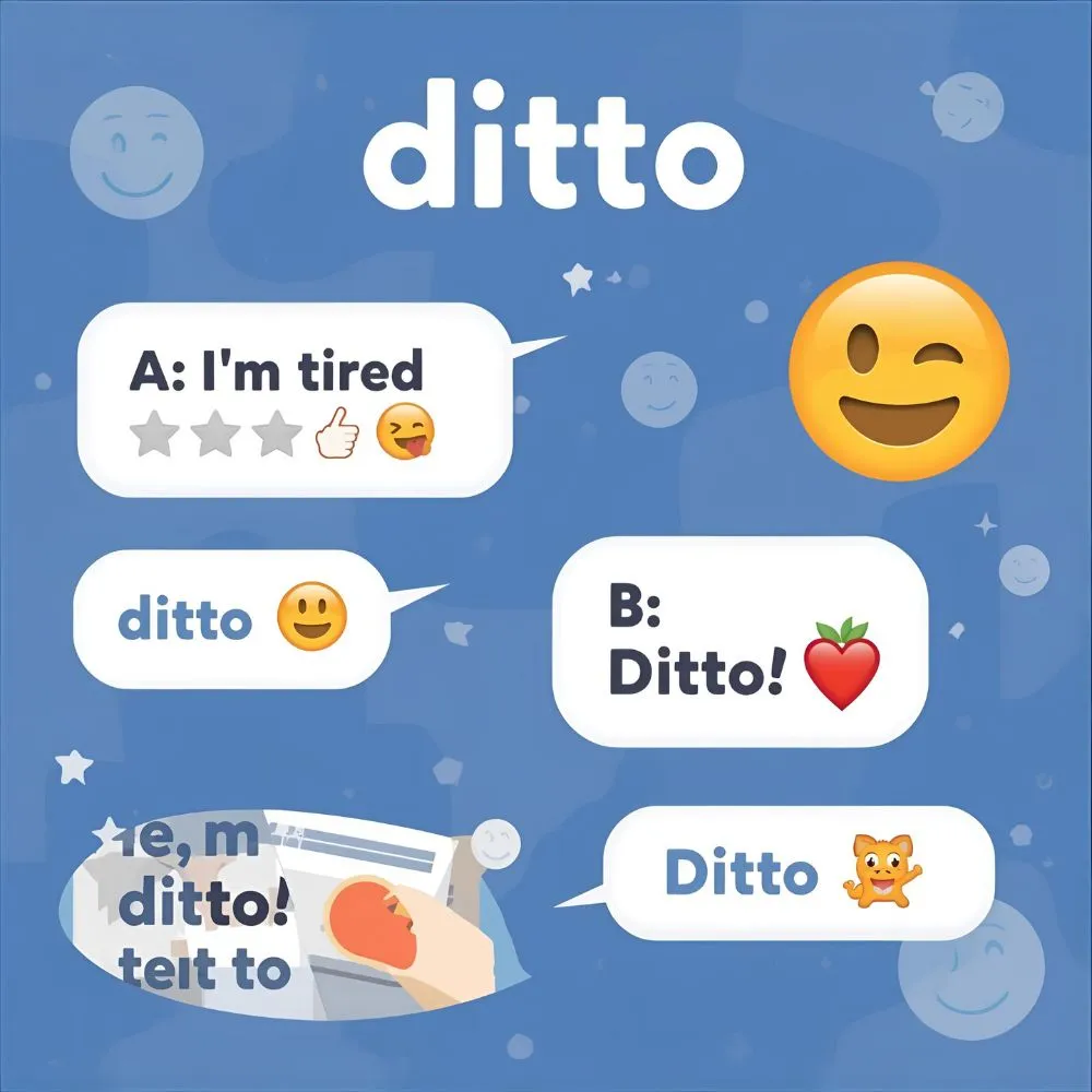 Ditto Mean in Text