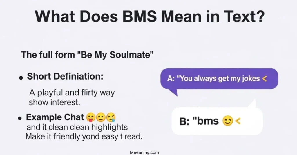 What Does BMS Mean in Text