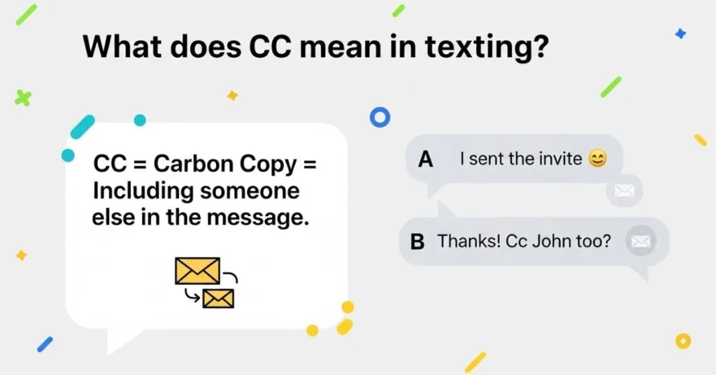 What Does CC Mean in Text