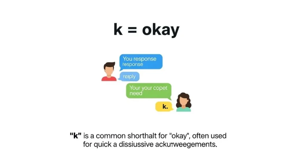 What Does K Mean in Text