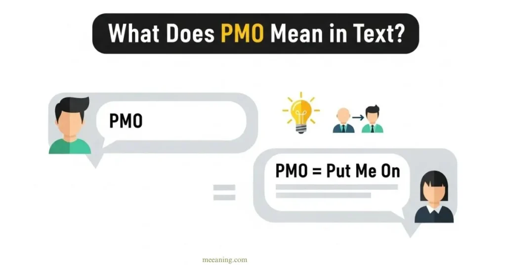 What Does PMO Mean in Text
