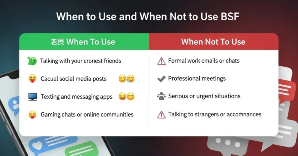 When To Use and When Not To Use BSF  