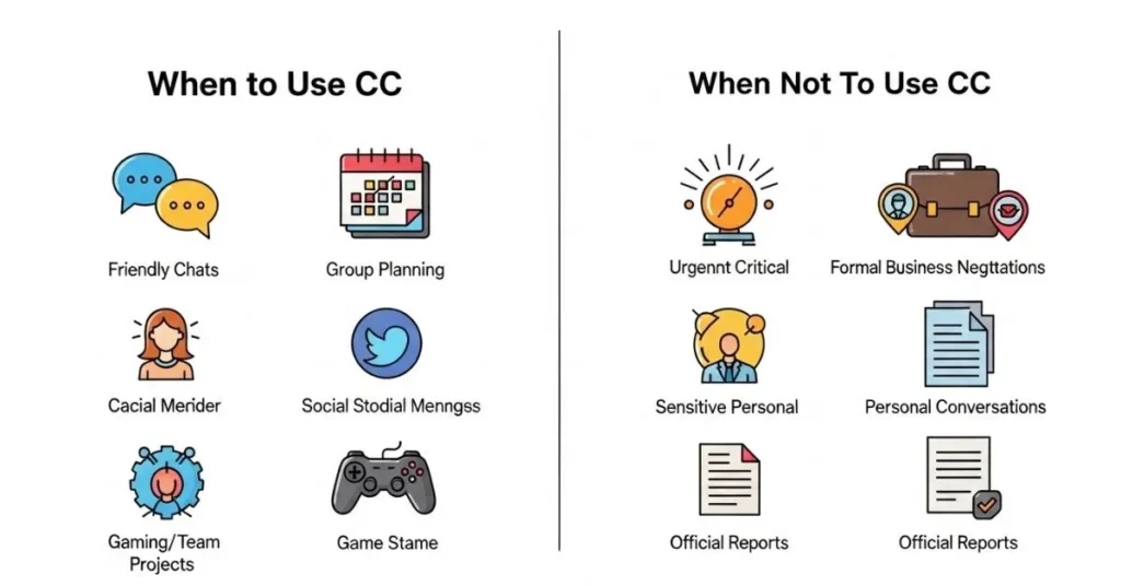 When To Use and When Not To Use CC