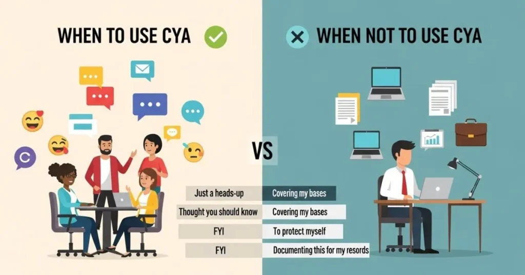 When To Use and When Not To Use CYA