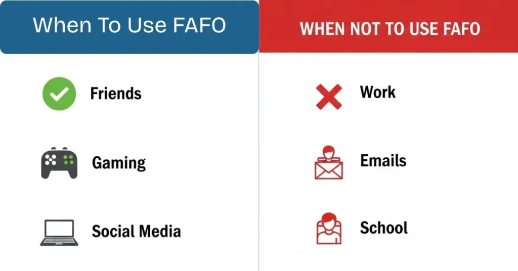 When To Use and When Not To Use FAFO