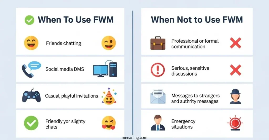 When To Use and When Not To Use FWM
