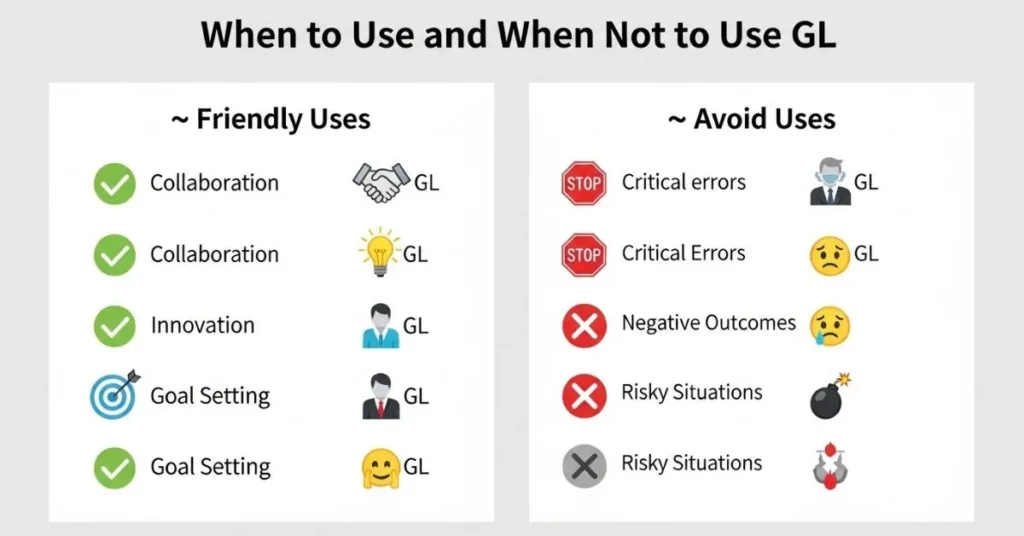 When To Use and When Not To Use GL