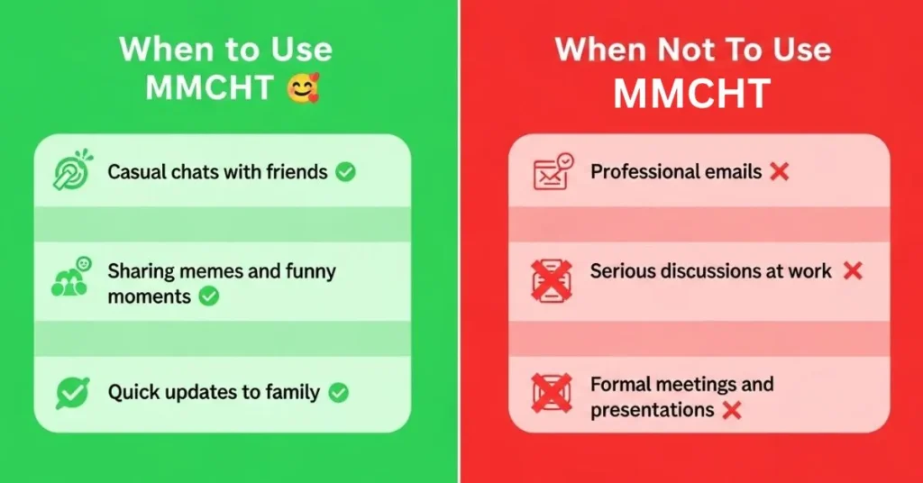 When To Use and When Not To Use MMCHT