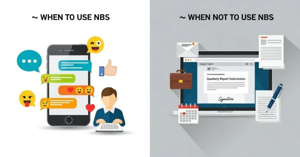 When To Use and When Not To Use NBS