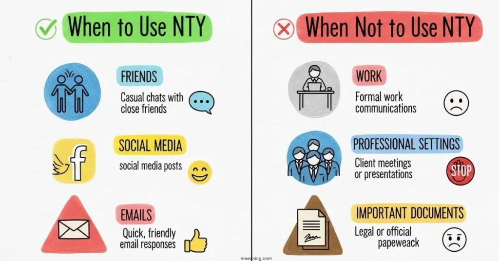 When To Use and When Not To Use NTY