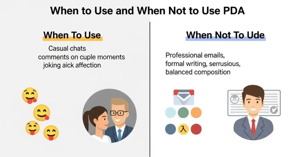 When To Use and When Not To Use PDA