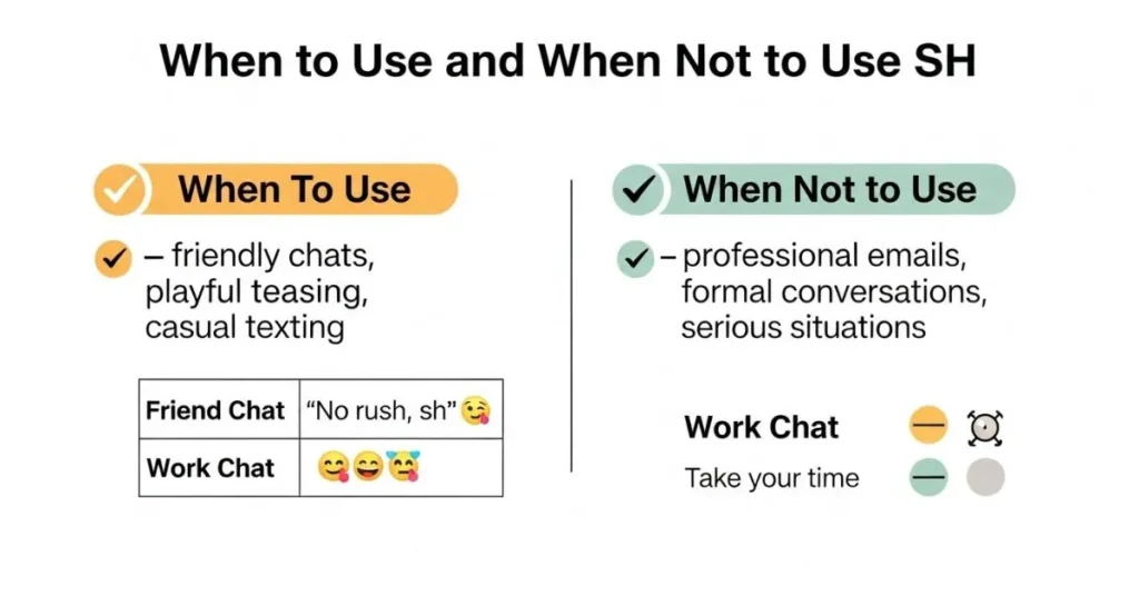 When To Use and When Not To Use SH