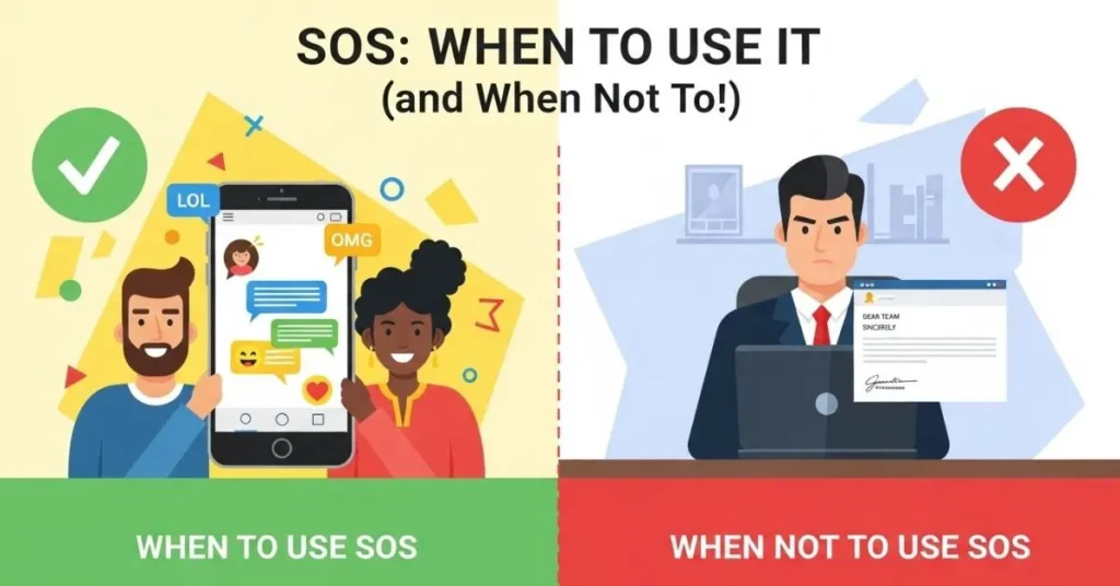 When To Use and When Not To Use SOS