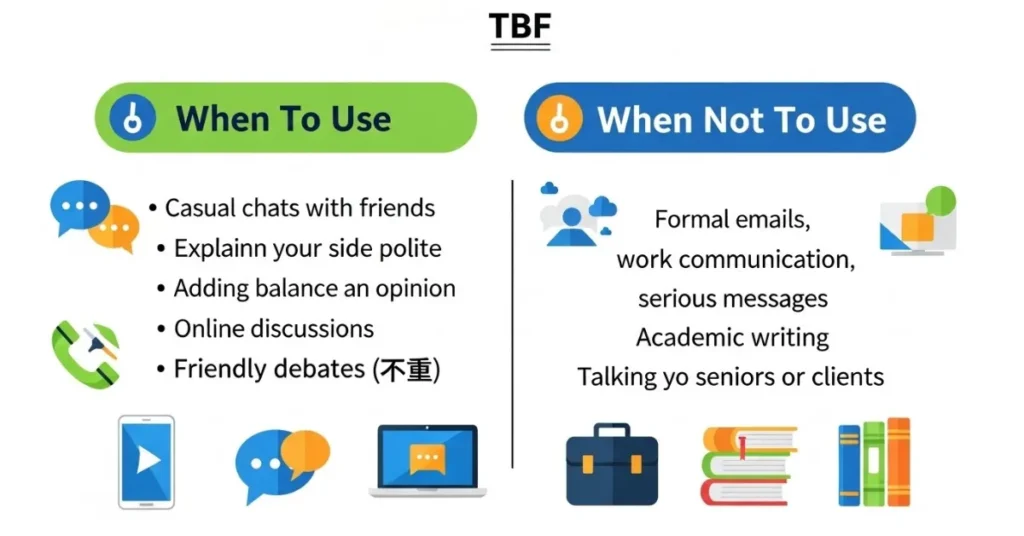 When To Use and When Not To Use TBF