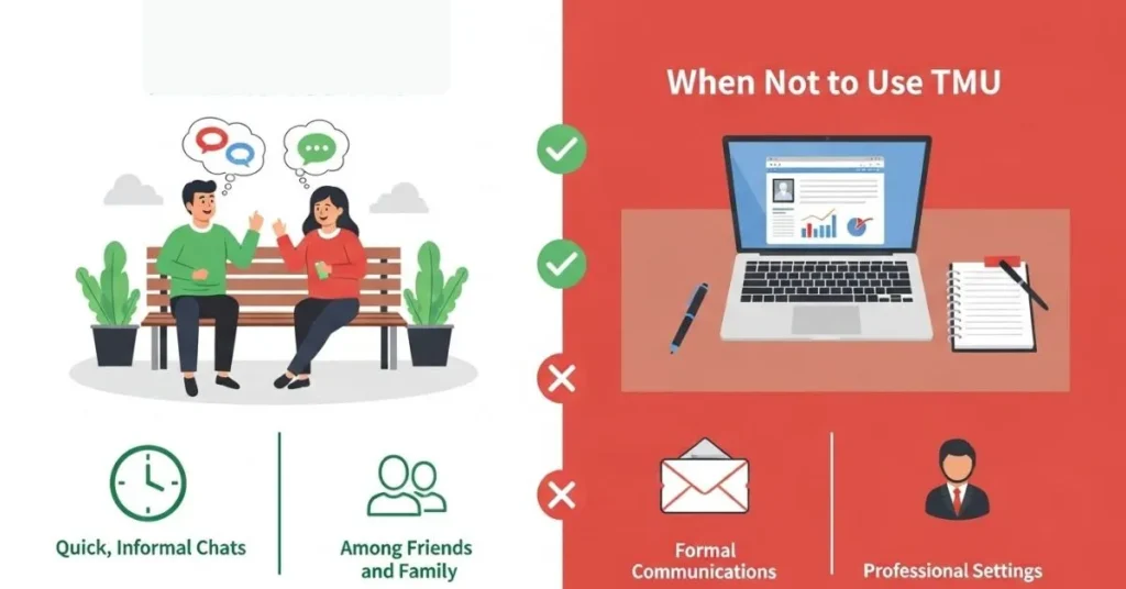 When To Use and When Not To Use TMU