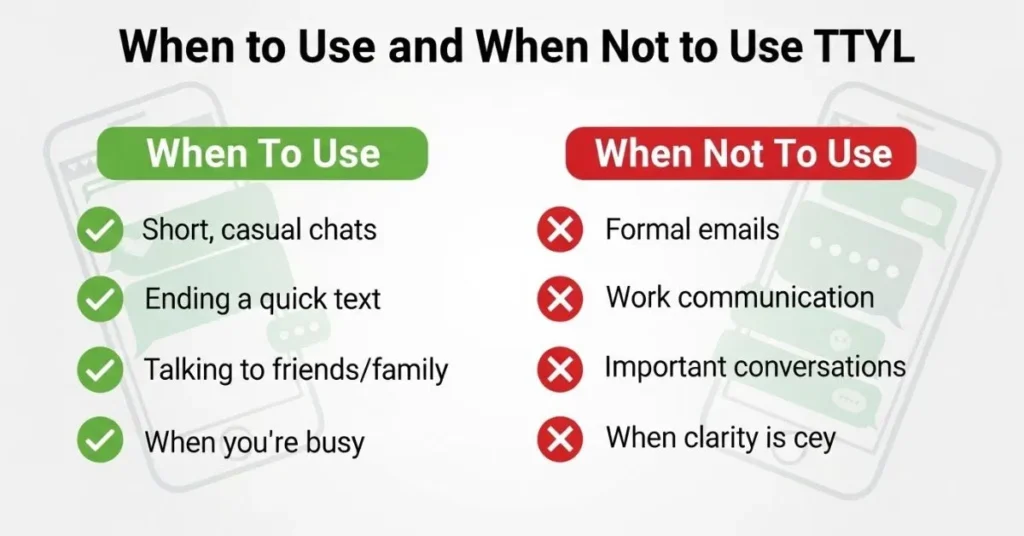 When To Use and When Not To Use TTYL