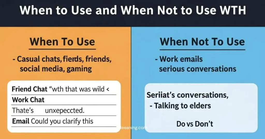  When To Use and When Not To Use WTH