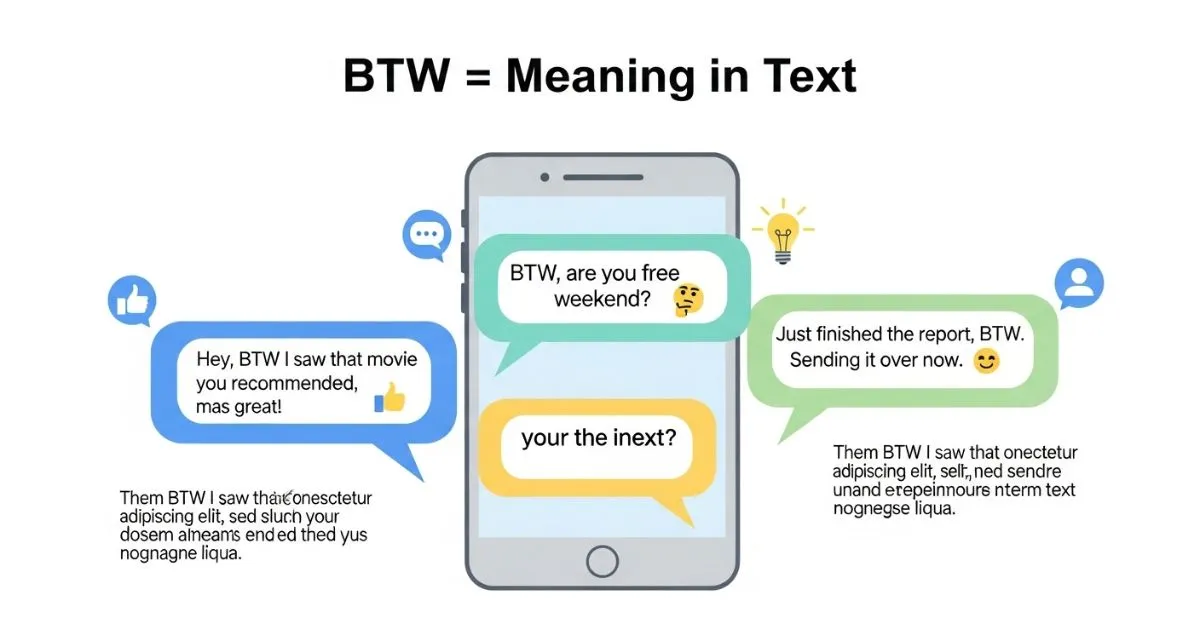 BTW Meaning in Text