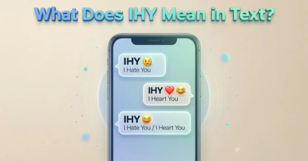 What Does IHY Mean in Text