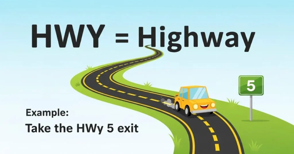  What Does HWY Mean in Text